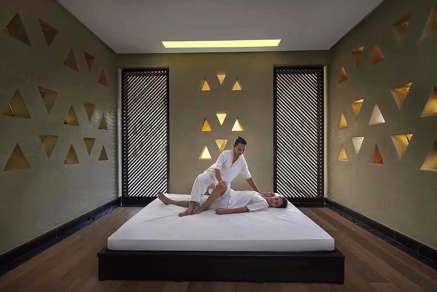 Guest and staff Mandarin Oriental Marrakech at Morocco wellness resort