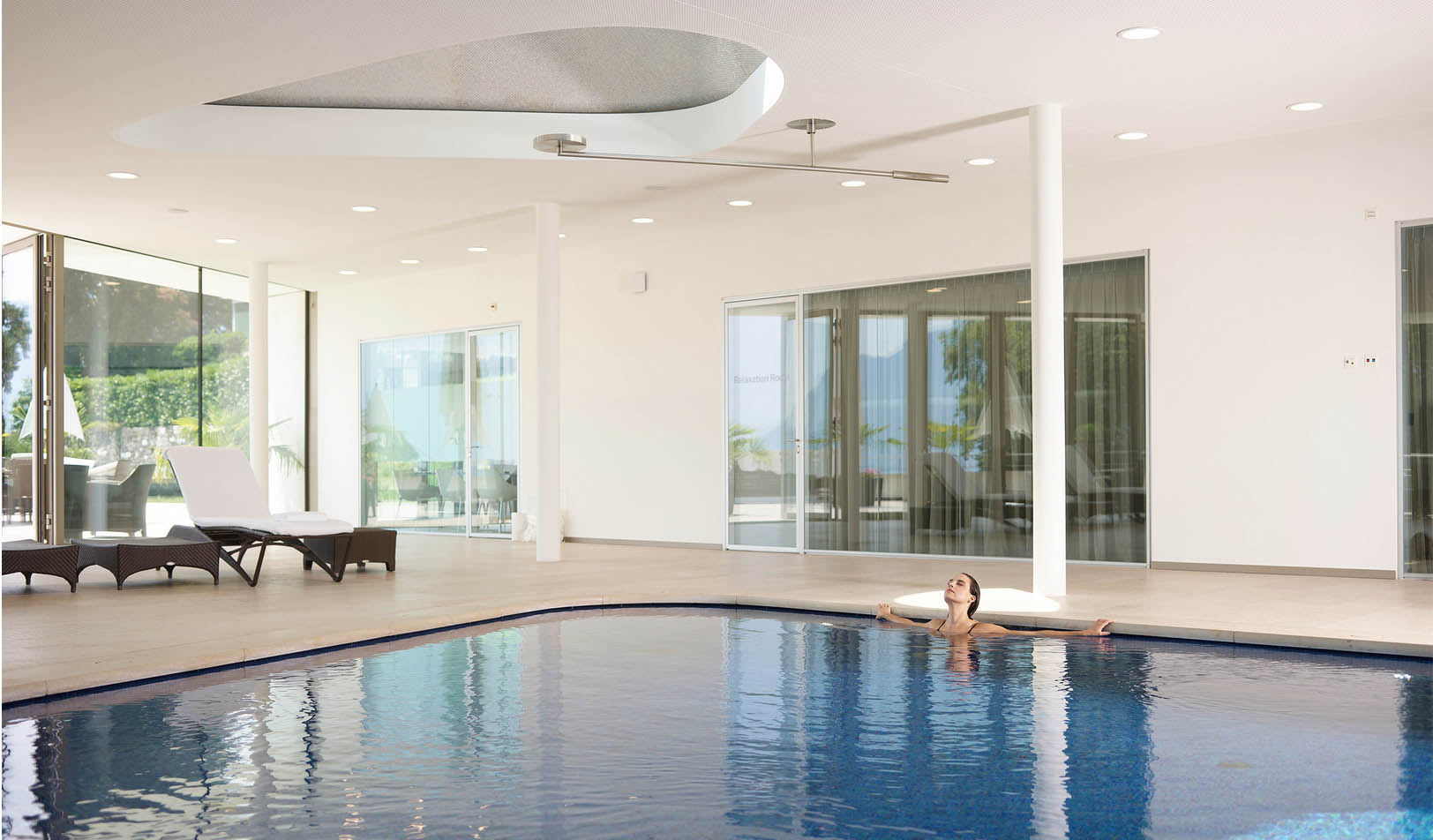 Guest at Clinique La Prairie Switzerland wellness resort