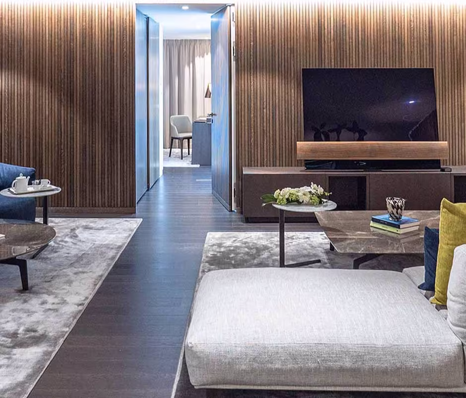 Suite at Clinique La Prairie Switzerland wellness resort