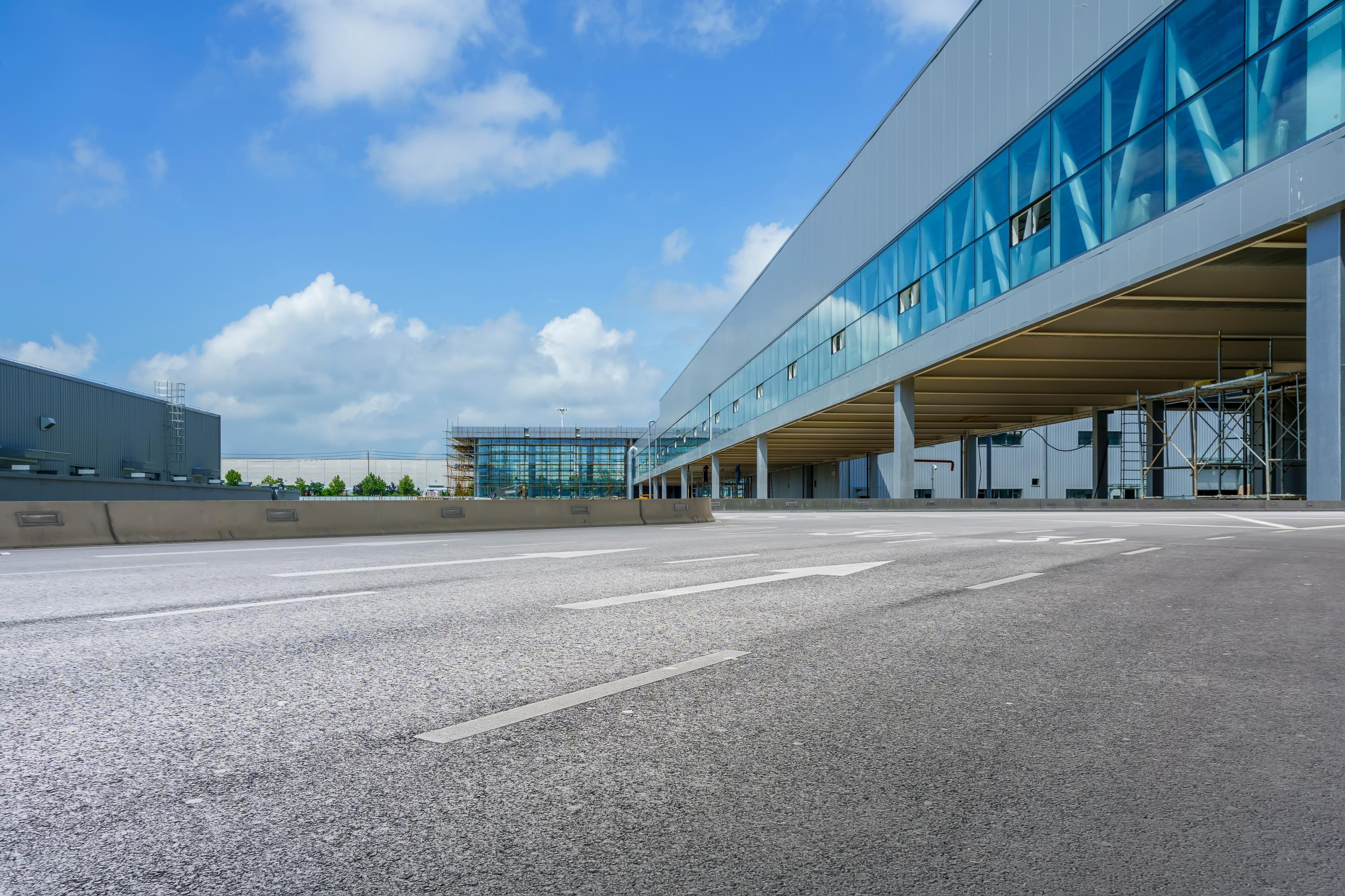 airport parking garage cars