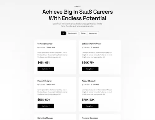 Career Screenshot