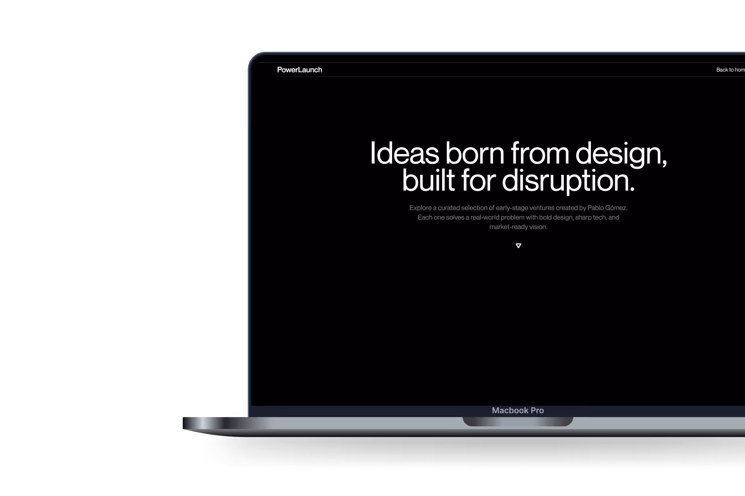 Button section with call-to-action button for startups