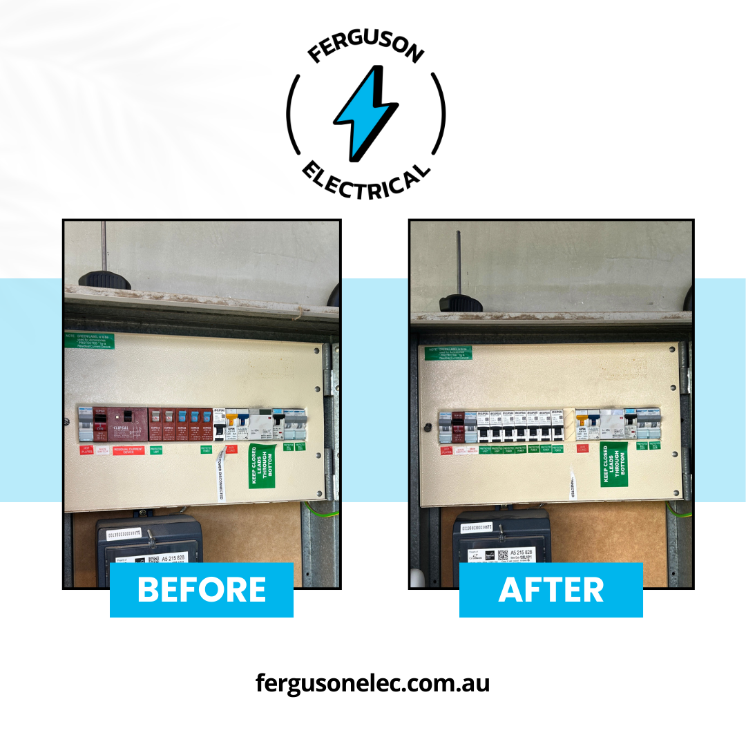 Switchboard upgrade and residential electrical renovations completed by Ferguson Electrical in Kew Victoria