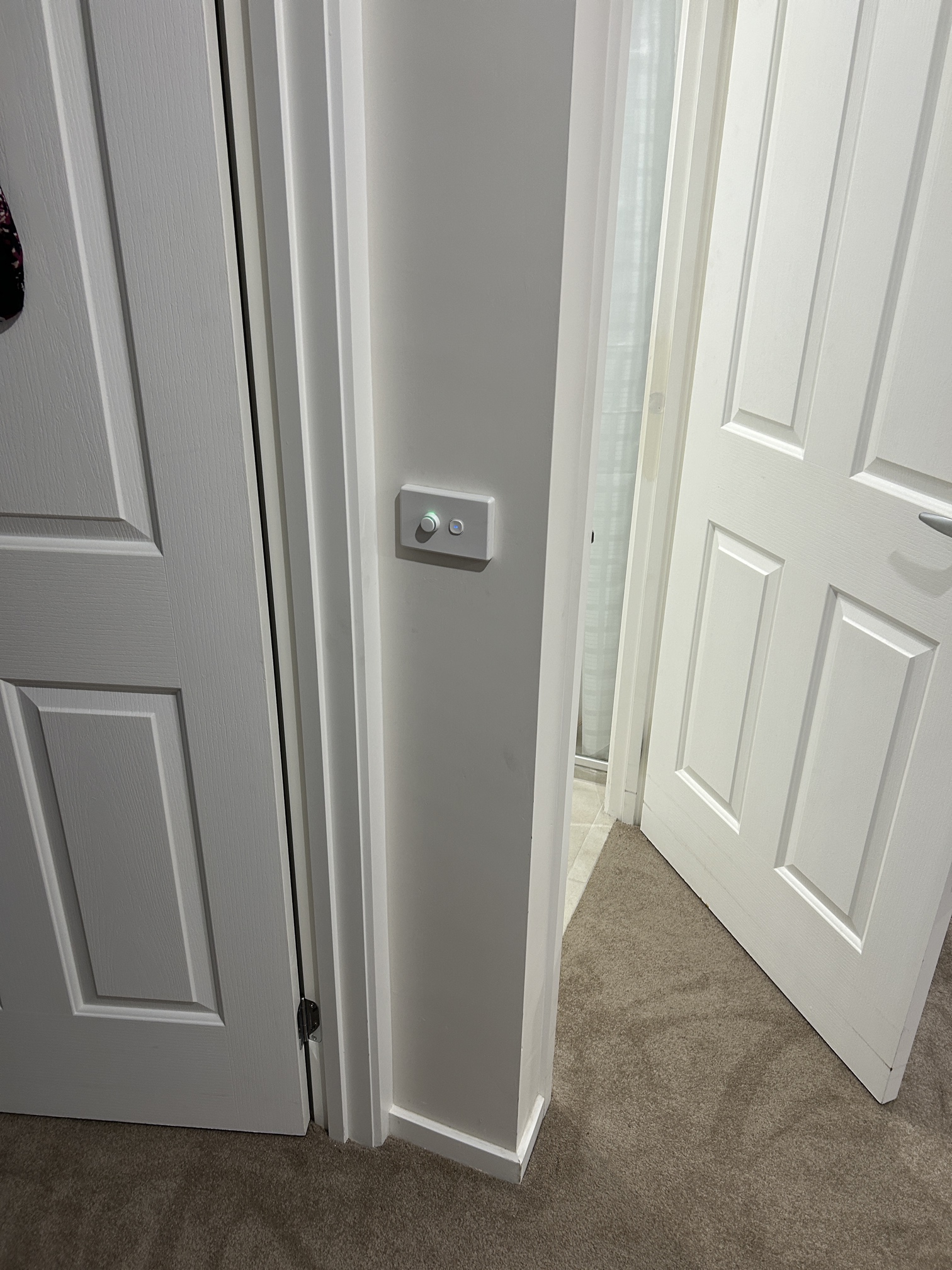 Accessible dimmer light switch installed for NDIS client in Bangholme by Ferguson Electrical