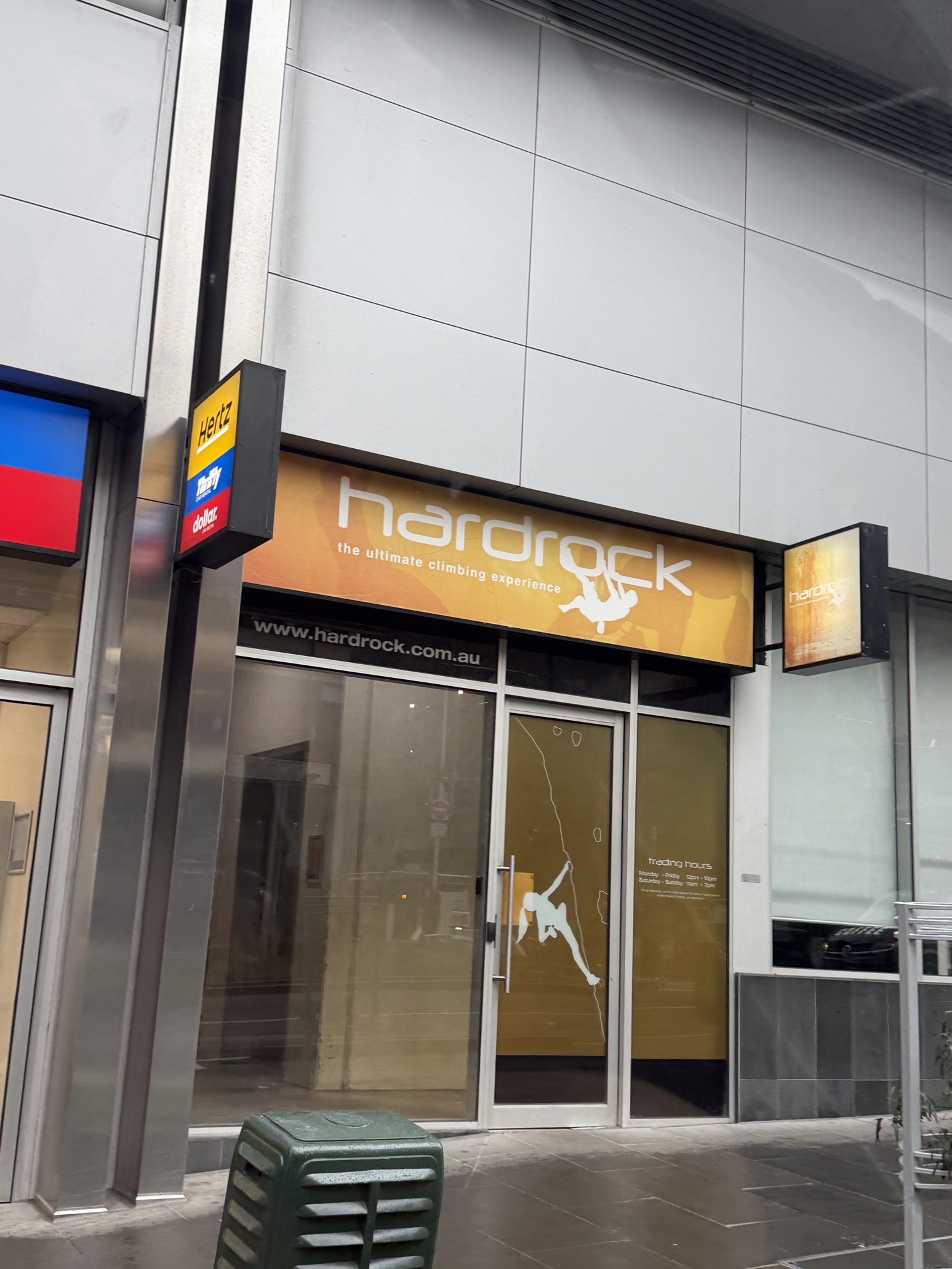 Ferguson Electrical completing commercial lighting repairs and electrical maintenance at Activate by Hardrock Melbourne CBD climbing centre.
