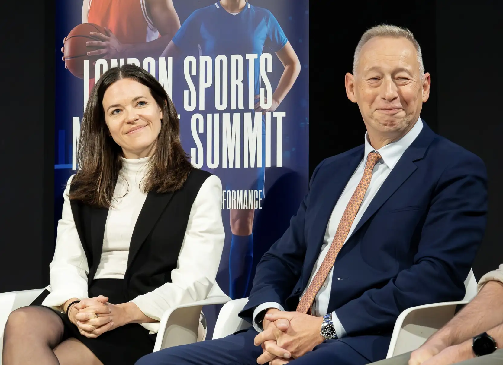 Footballer interviewed on stage at the SDN Milan 2026 summit