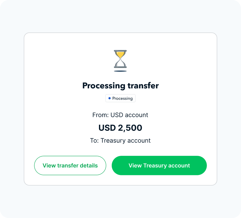 illustration showing Processing transfer