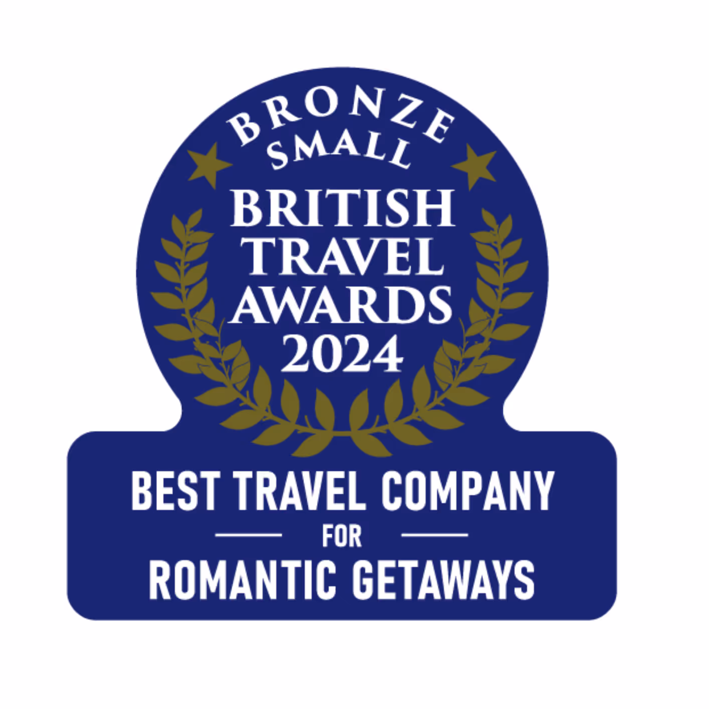 Bronze British Travel Awards 2024, Best Travel Company for Romantic Getaways.