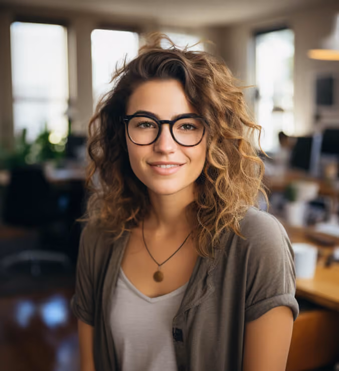 Portrait Of A Junior Female UX Designer In A Start