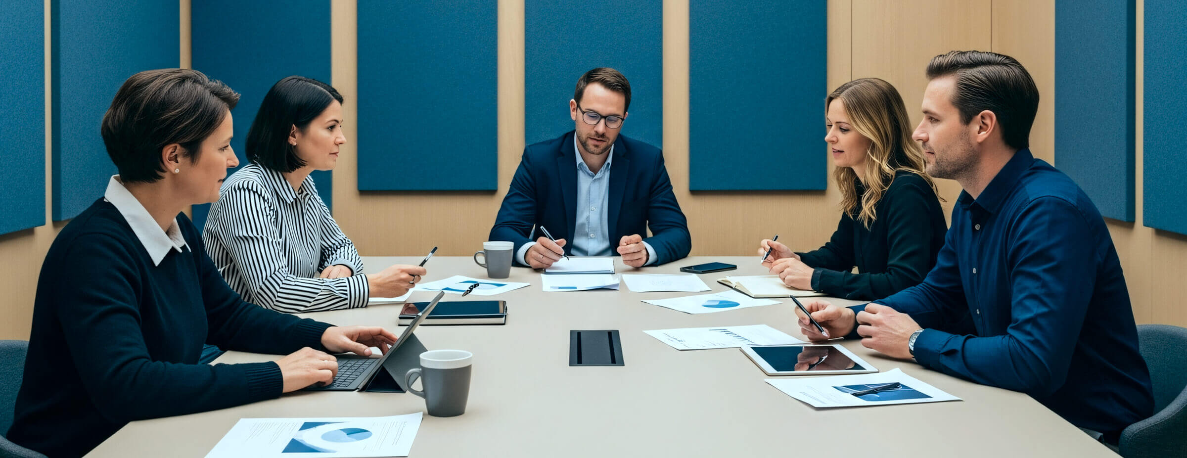 Business meeting scene