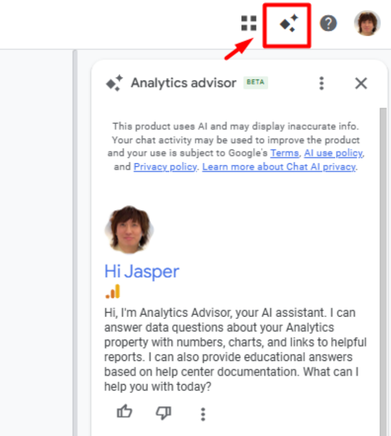google analytics advisor beta - ayudante - 2