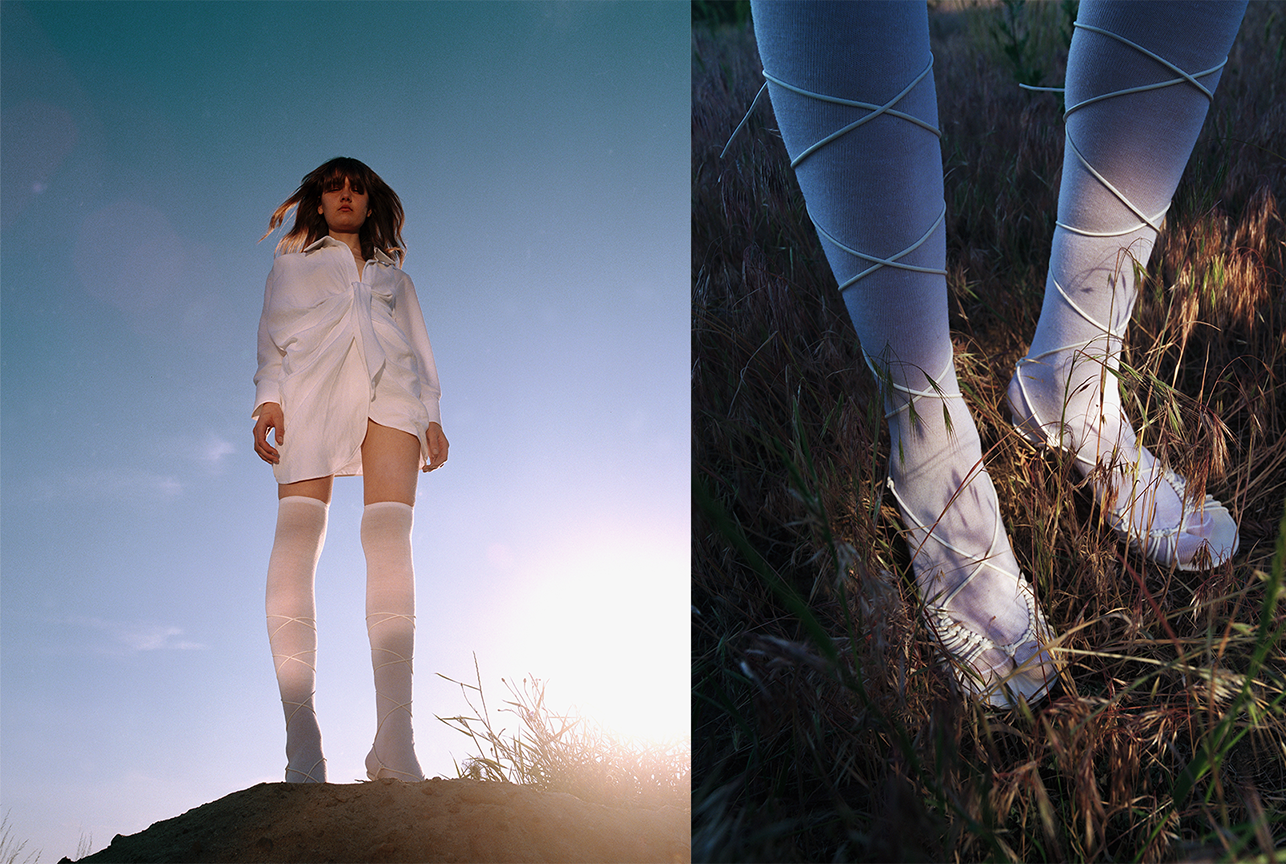 Artfully staged fashion image styled by Bianca Fleisch plus detail shot styled by Bianca Fleisch