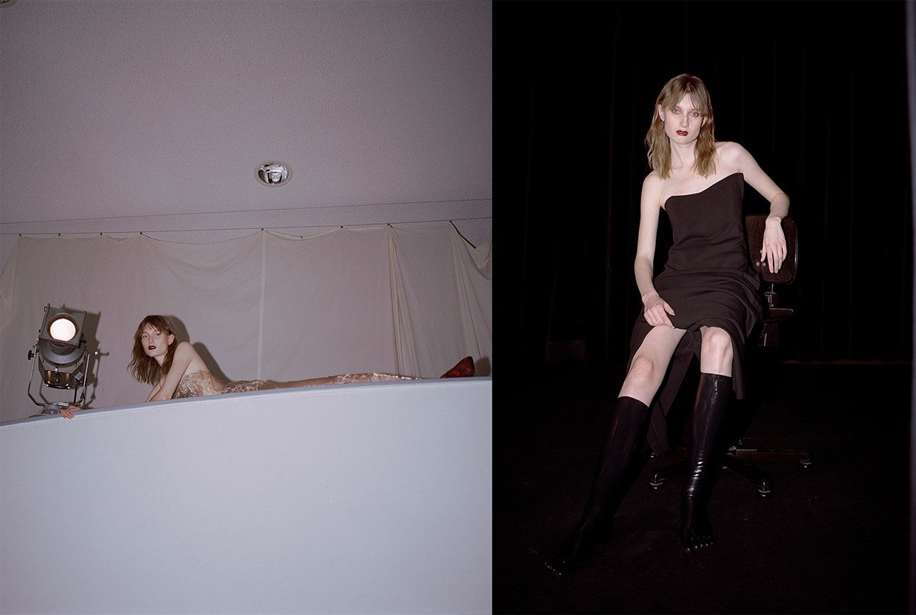 Artfully staged fashion image styled by Bianca Fleisch