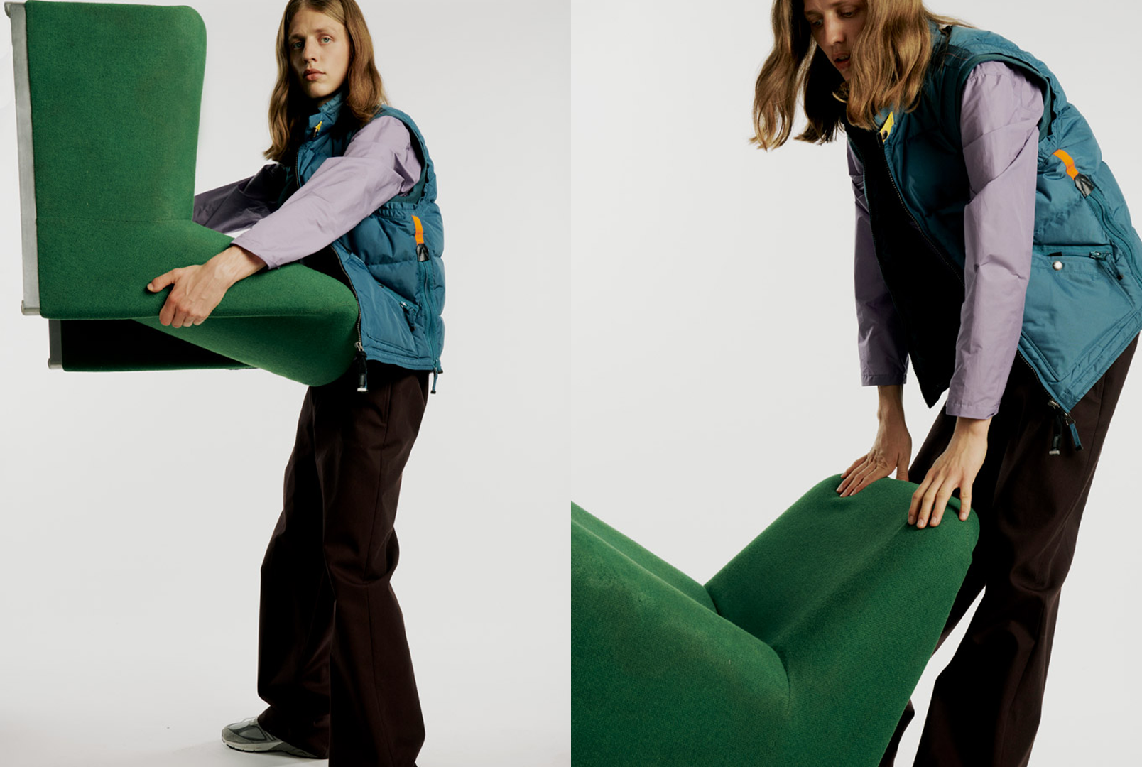 Fashion editorial with unique styling by Bianca Fleisch plus portrait of a model with styling by Bianca Fleisch