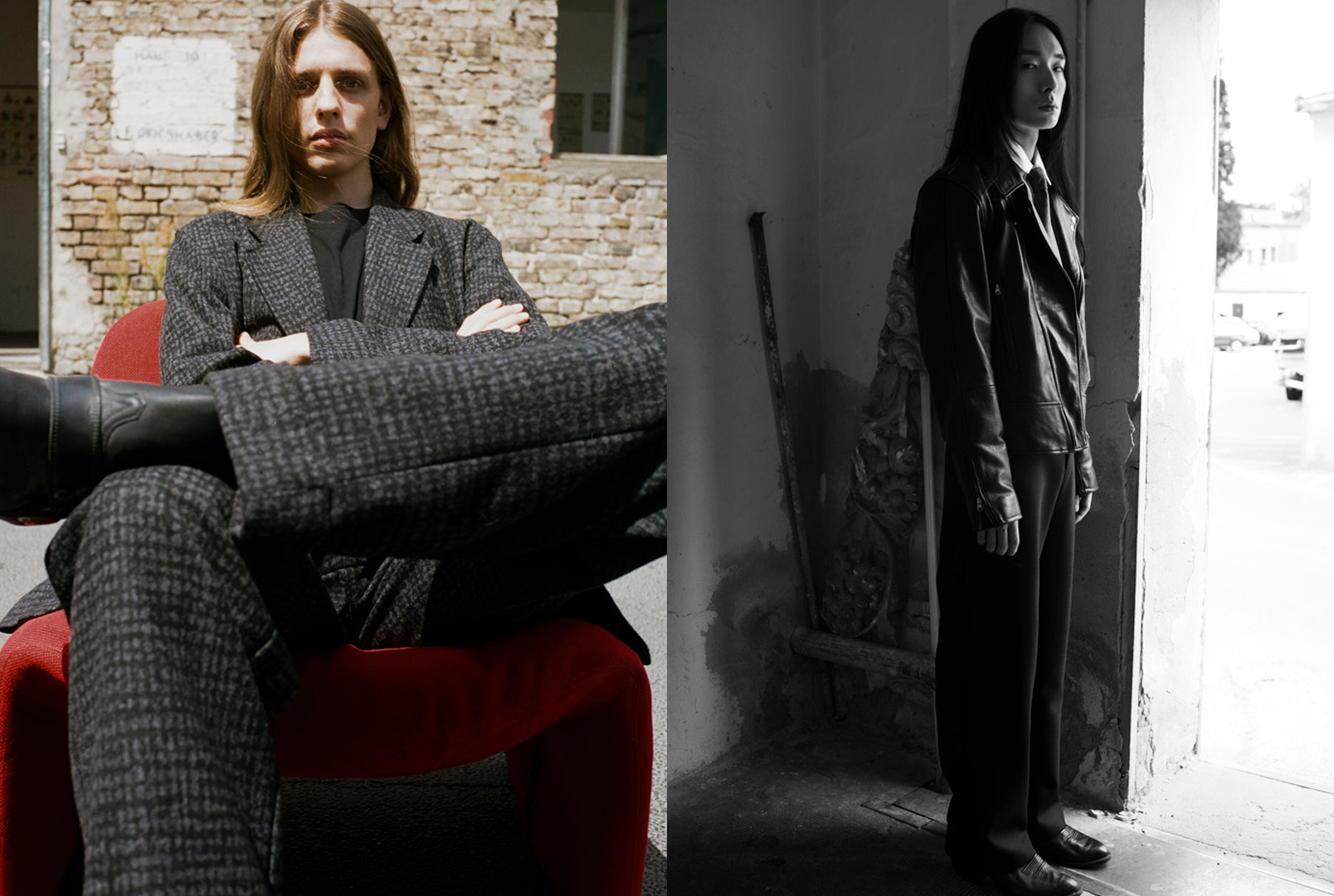 Fashion editorial with unique styling by Bianca Fleisch plus portrait of a model with styling by Bianca Fleisch