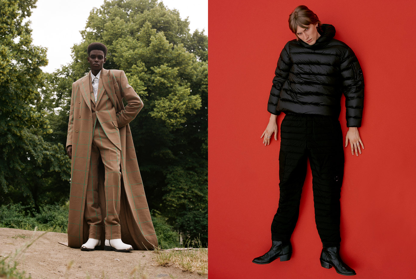 Fashion editorial with unique styling by Bianca Fleisch plus portrait of a model with styling by Bianca Fleisch