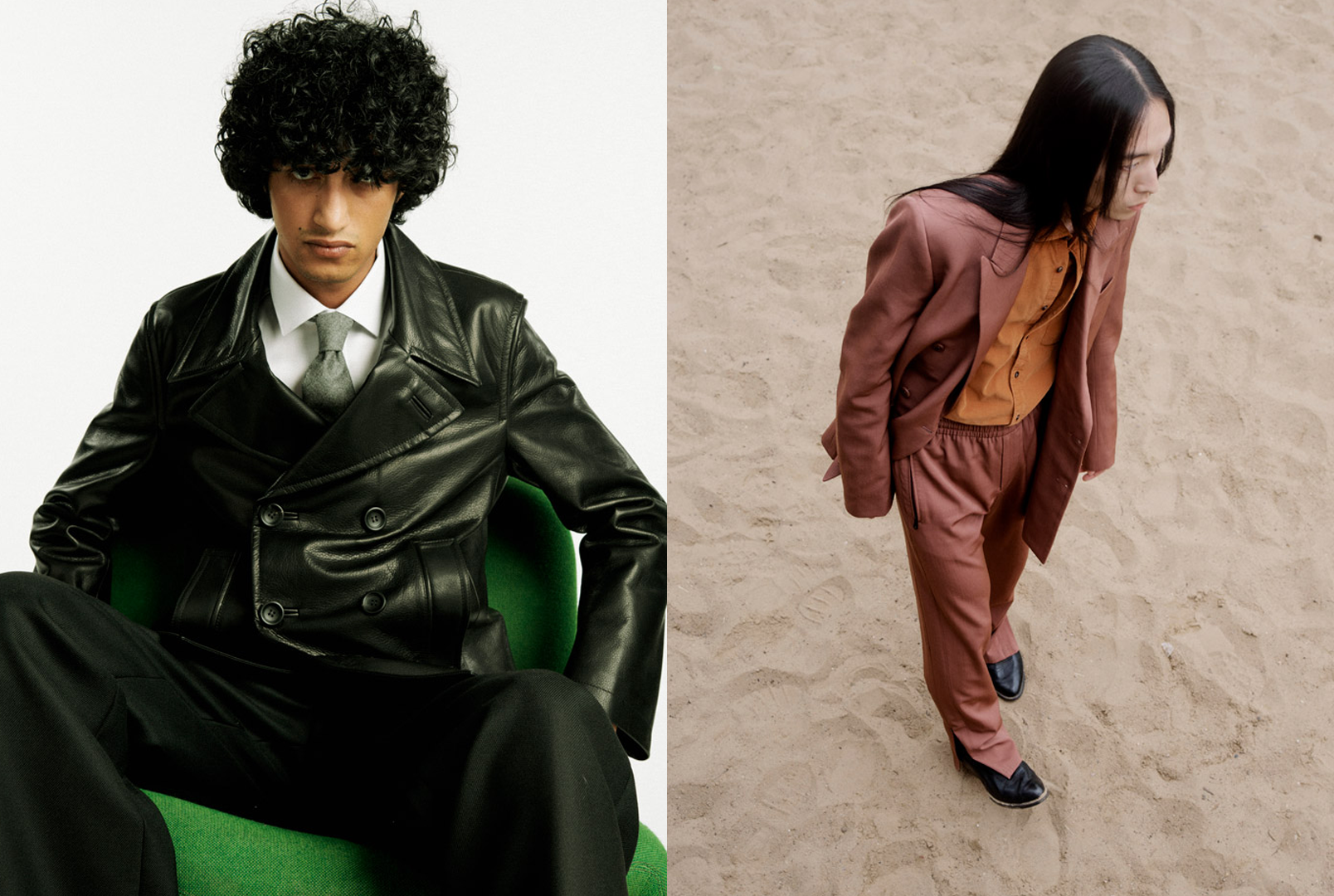 Fashion editorial with unique styling by Bianca Fleisch plus portrait of a model with styling by Bianca Fleisch