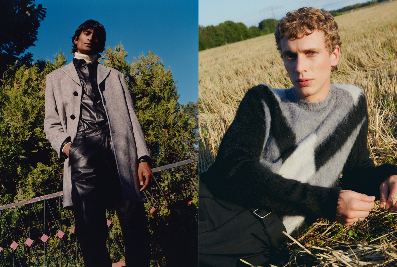 Fashion portrait with styling and concept by Bianca Fleisch. Field of grass scenery