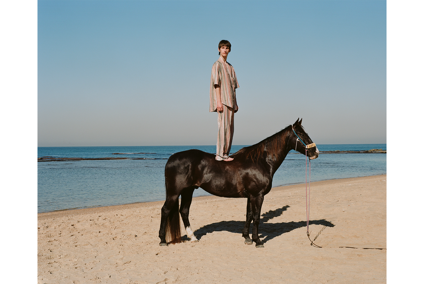 Artfully staged fashion image styled by Bianca Fleisch GQ