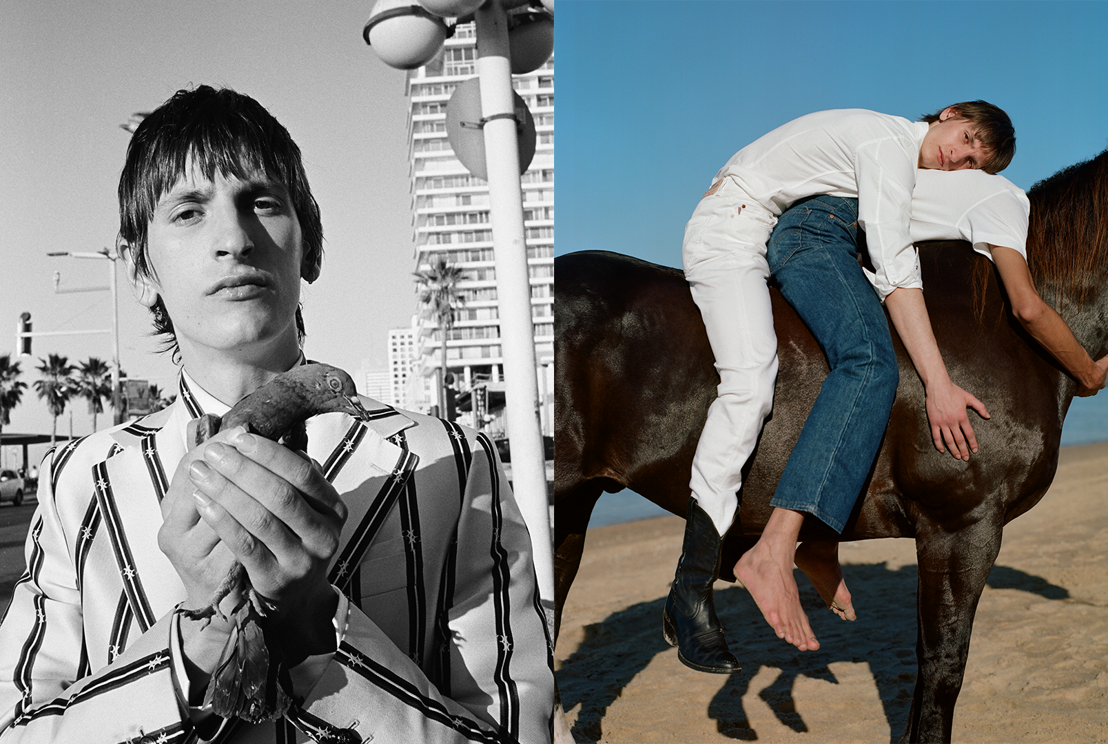 Artfully staged fashion image styled by Bianca Fleisch GQ