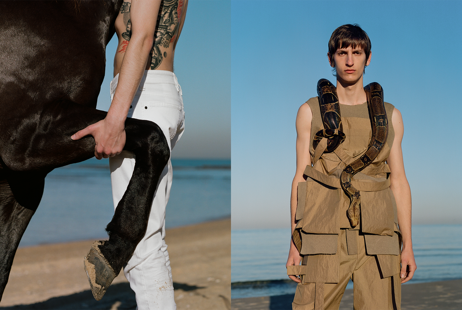 Artfully staged fashion image styled by Bianca Fleisch GQ