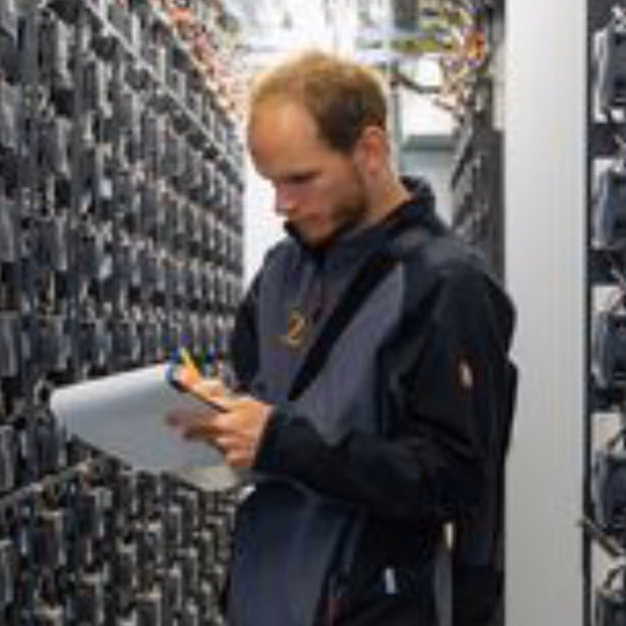 8.2 Employee Behn working on gri