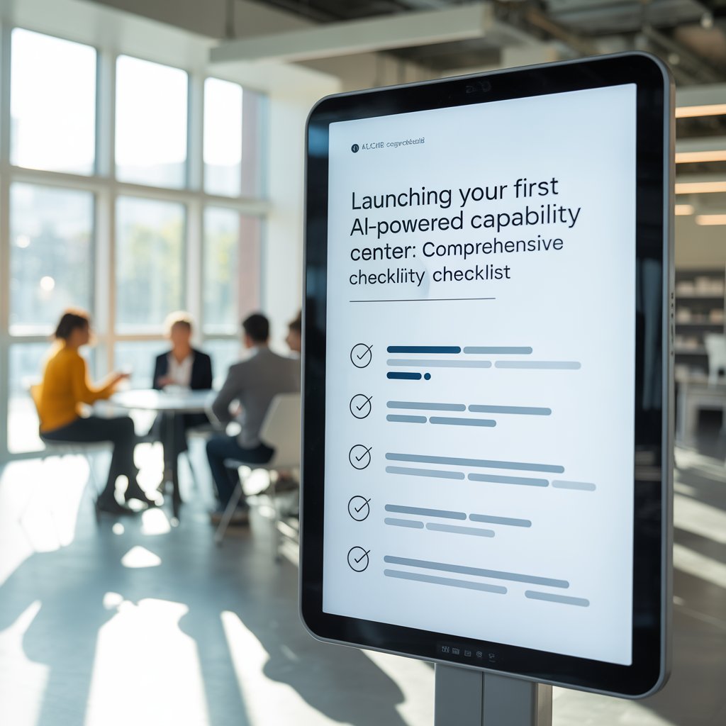 Launching Your First AI-Powered Capability Center: Comprehensive Checklist