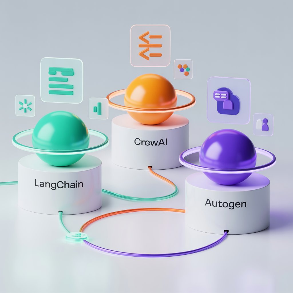 Comparing LangChain, CrewAI, and AutoGen for Agent Development