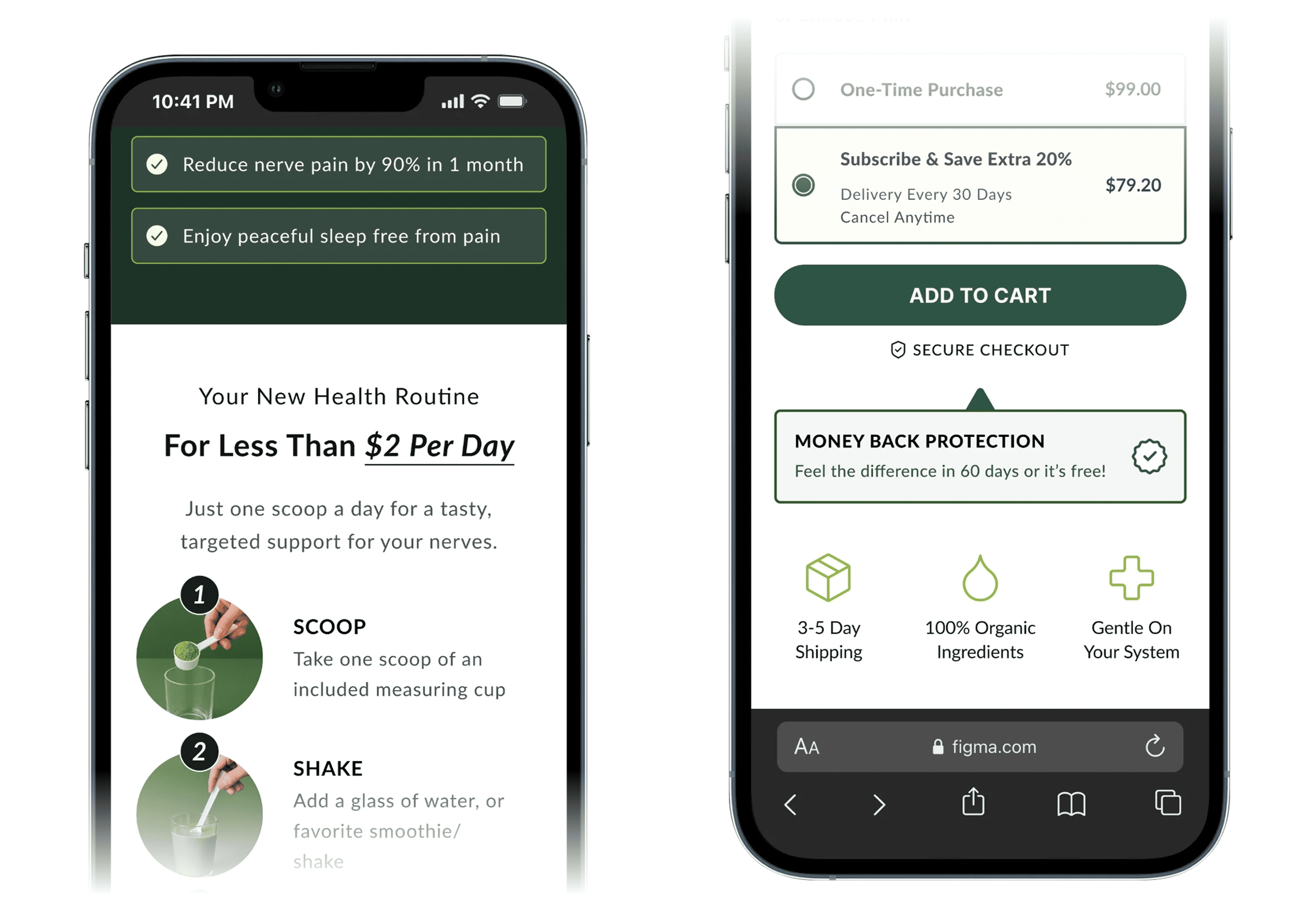 Landing pages we built for clients