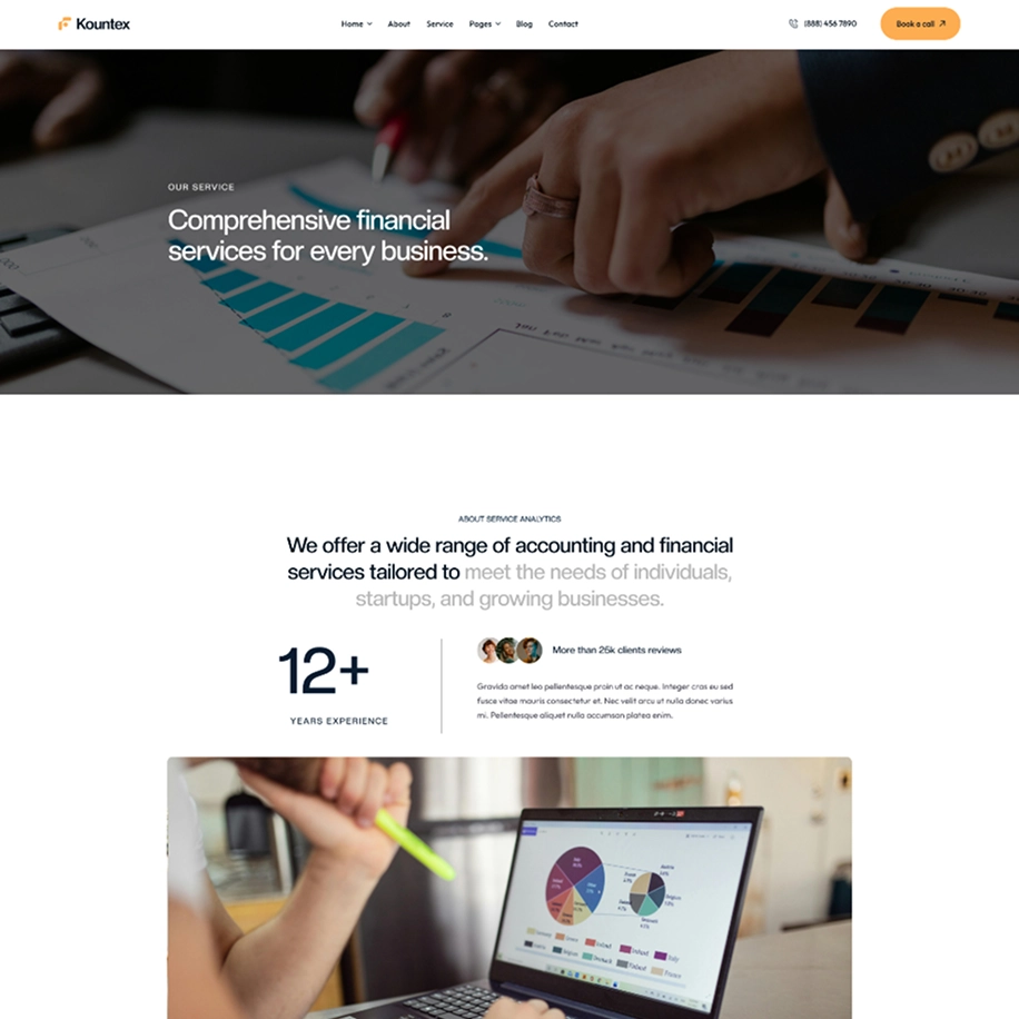 Kountex-landing-service-one-page-image
