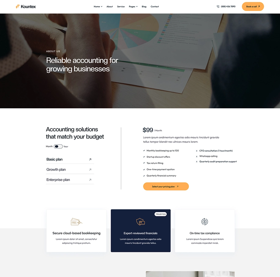 kountex-landing-pricing-one-page-image