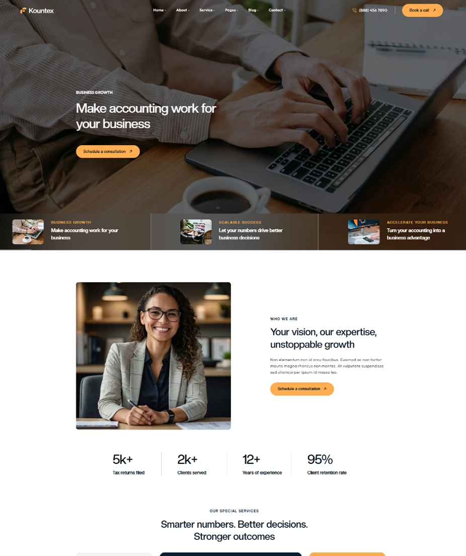 kountex-landing-home-two-page