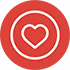 Icon of a loveheart