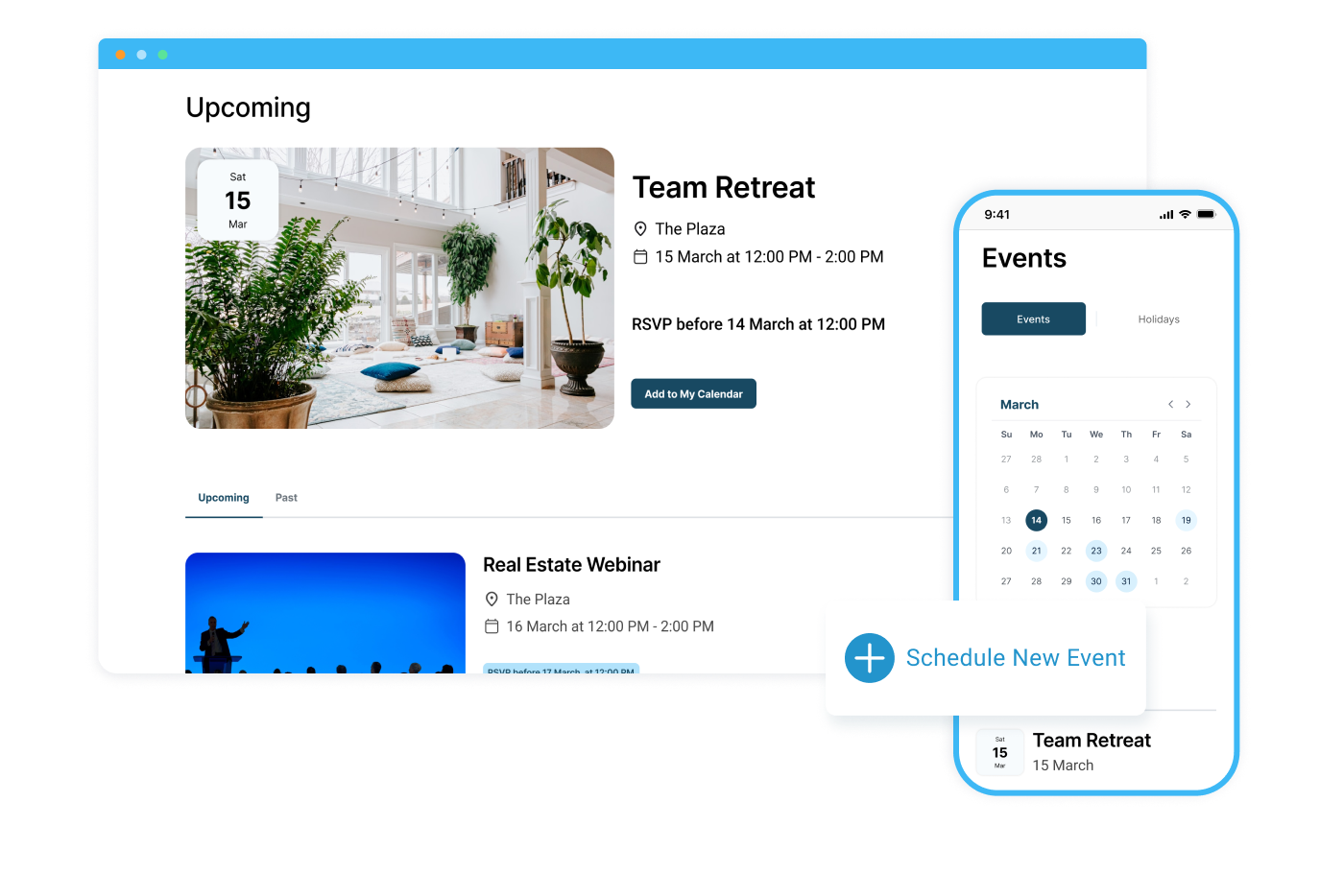 Dashboard mockup