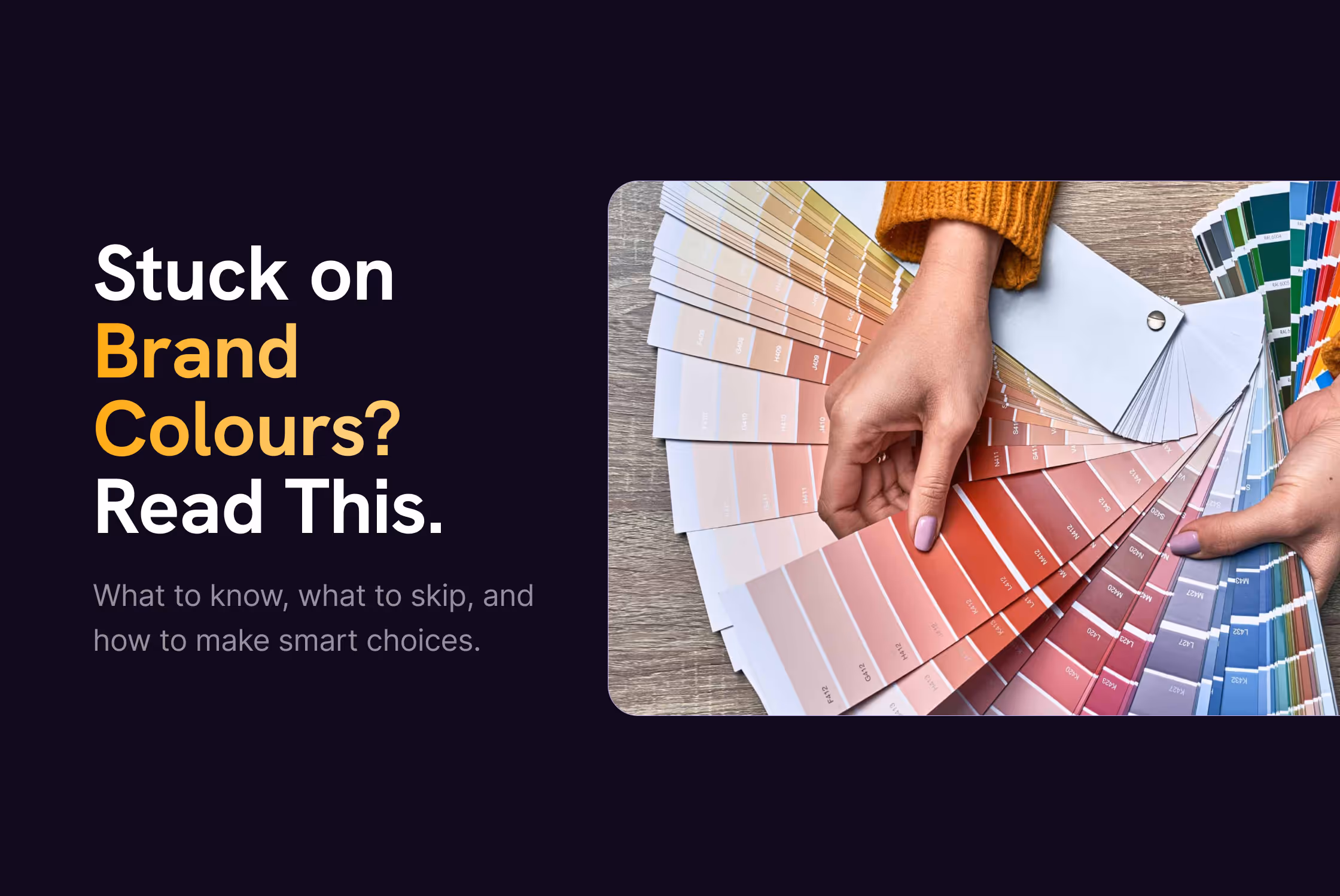 The Smart Way to Pick Your Brand Colour Palette