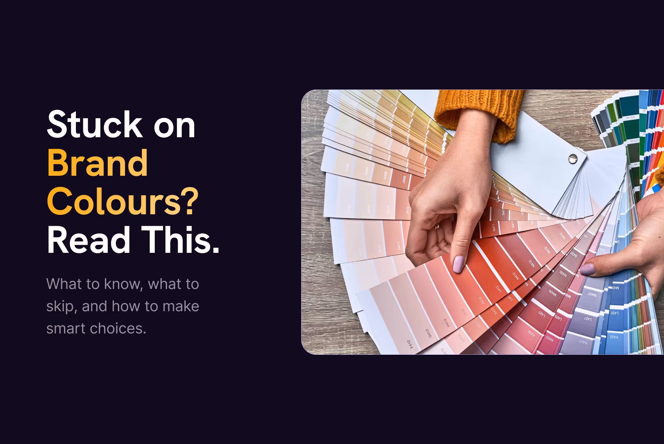 The Smart Way to Pick Your Brand Colour Palette