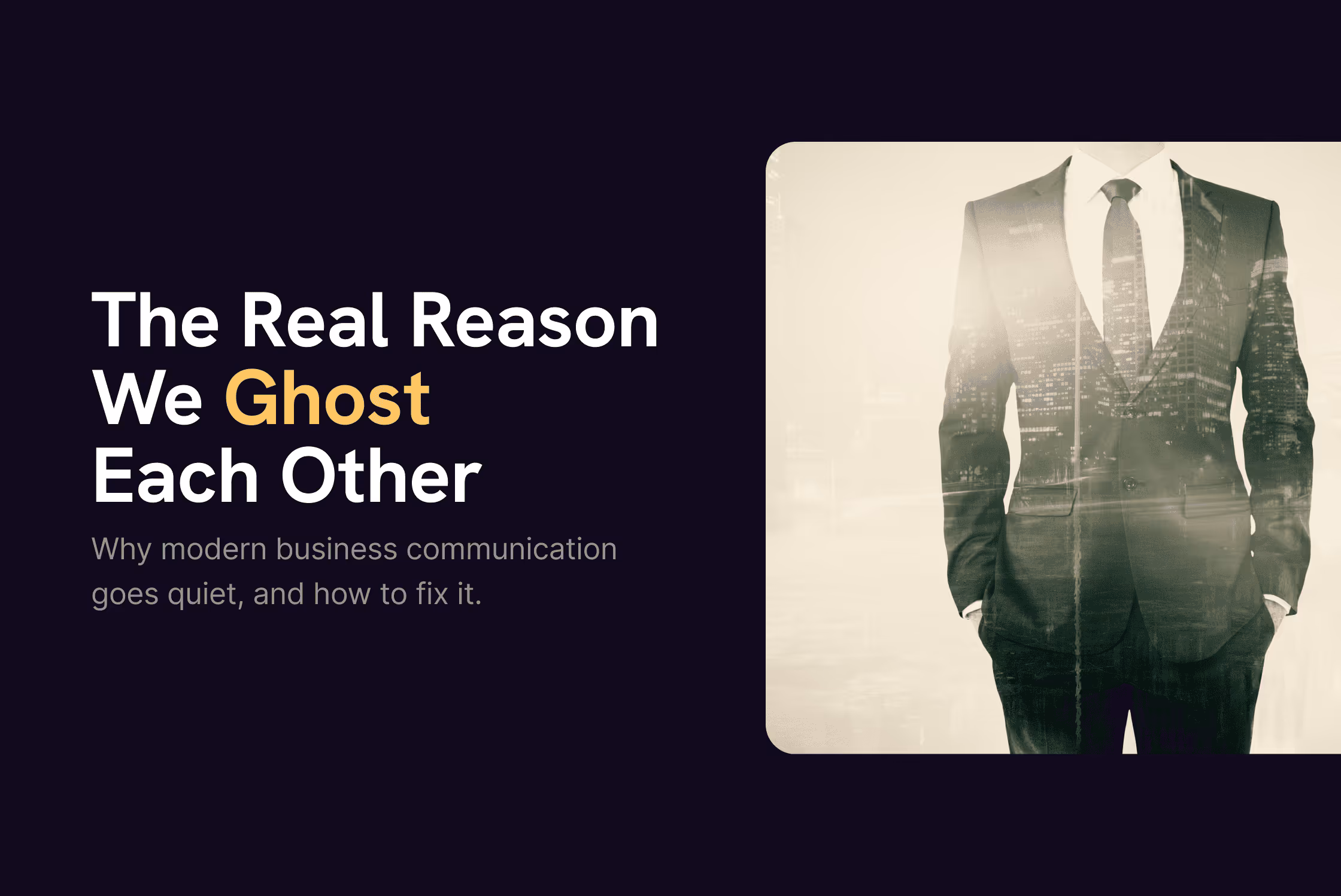 Getting Ghosted on a Project? Read This Before You Take It Personally