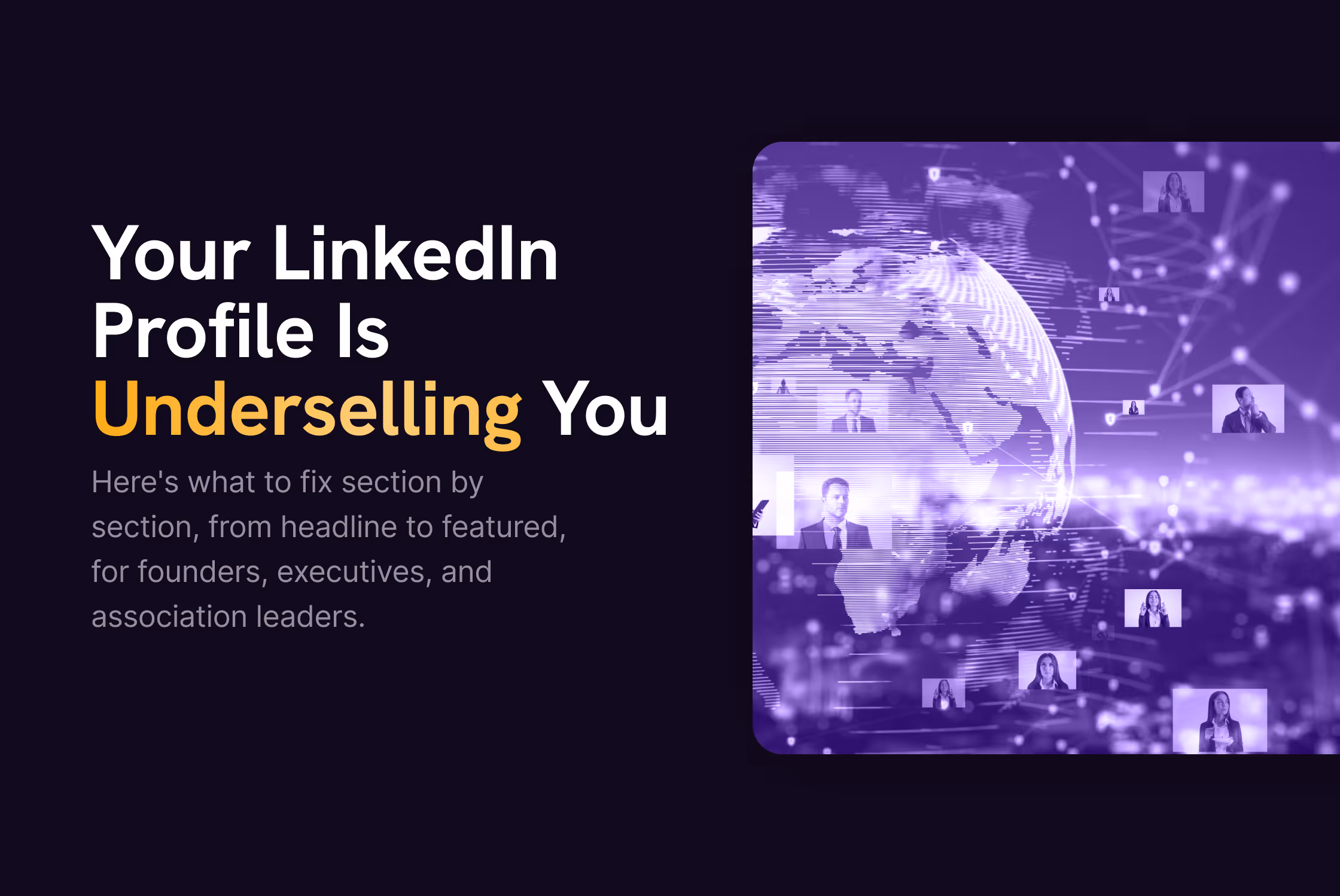 The LinkedIn Profile Audit for Senior Experts