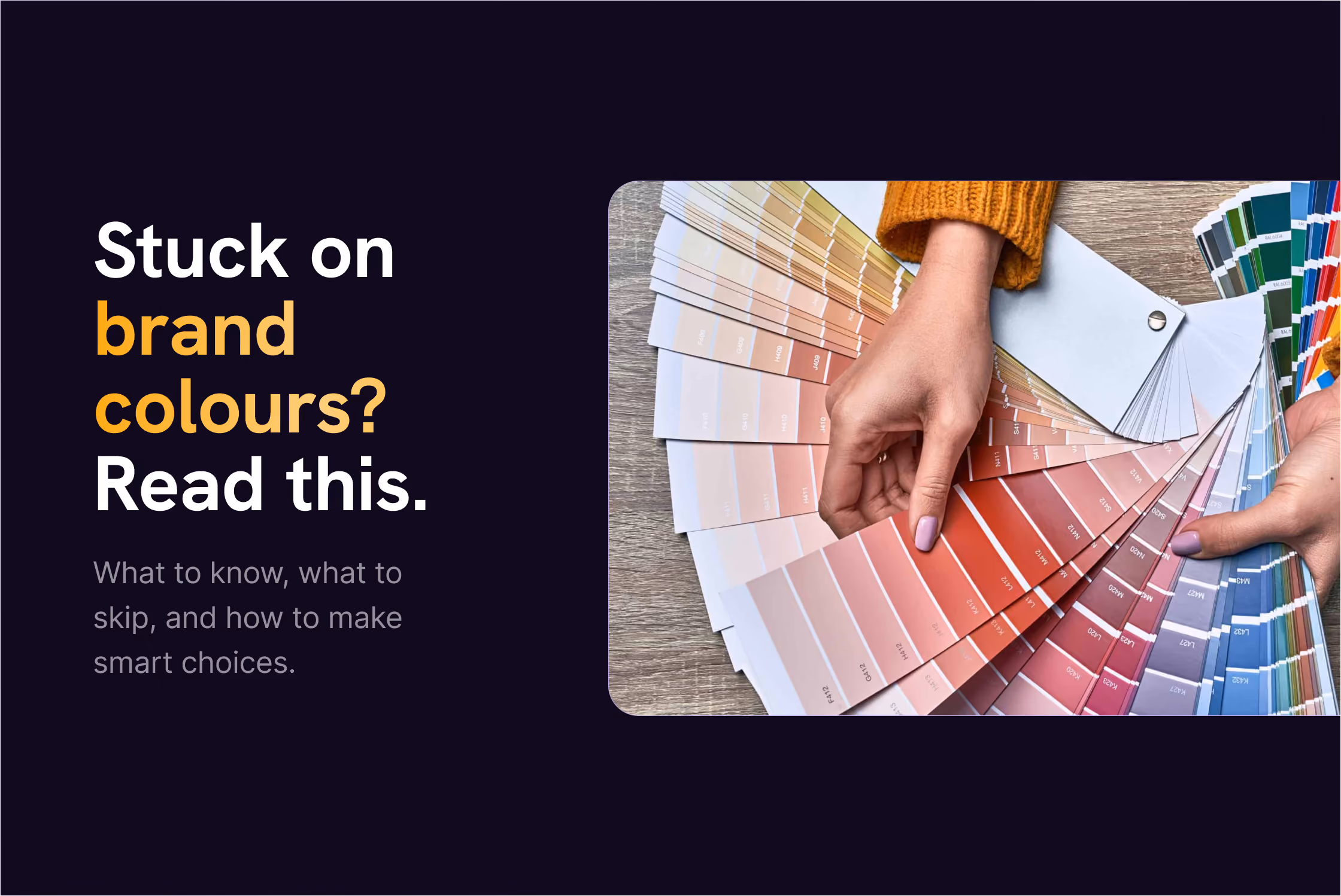 The Smart Way to Pick Your Brand Colour Palette
