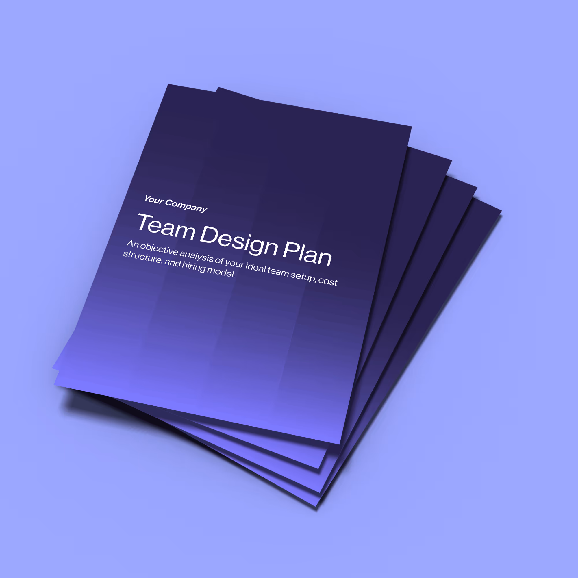 Talcom team design plan template cover