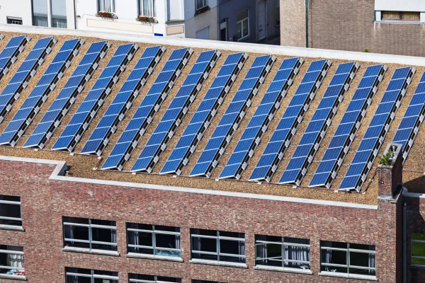Wind turbines producing clean energy – sustainable future with renewable power