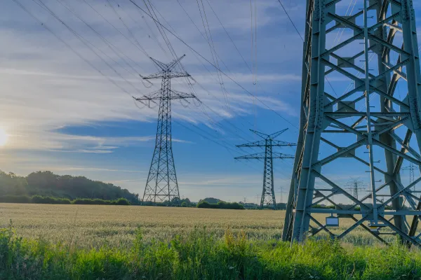 Sunset Power Lines