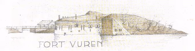 Oude plattegrond Fort Vuren