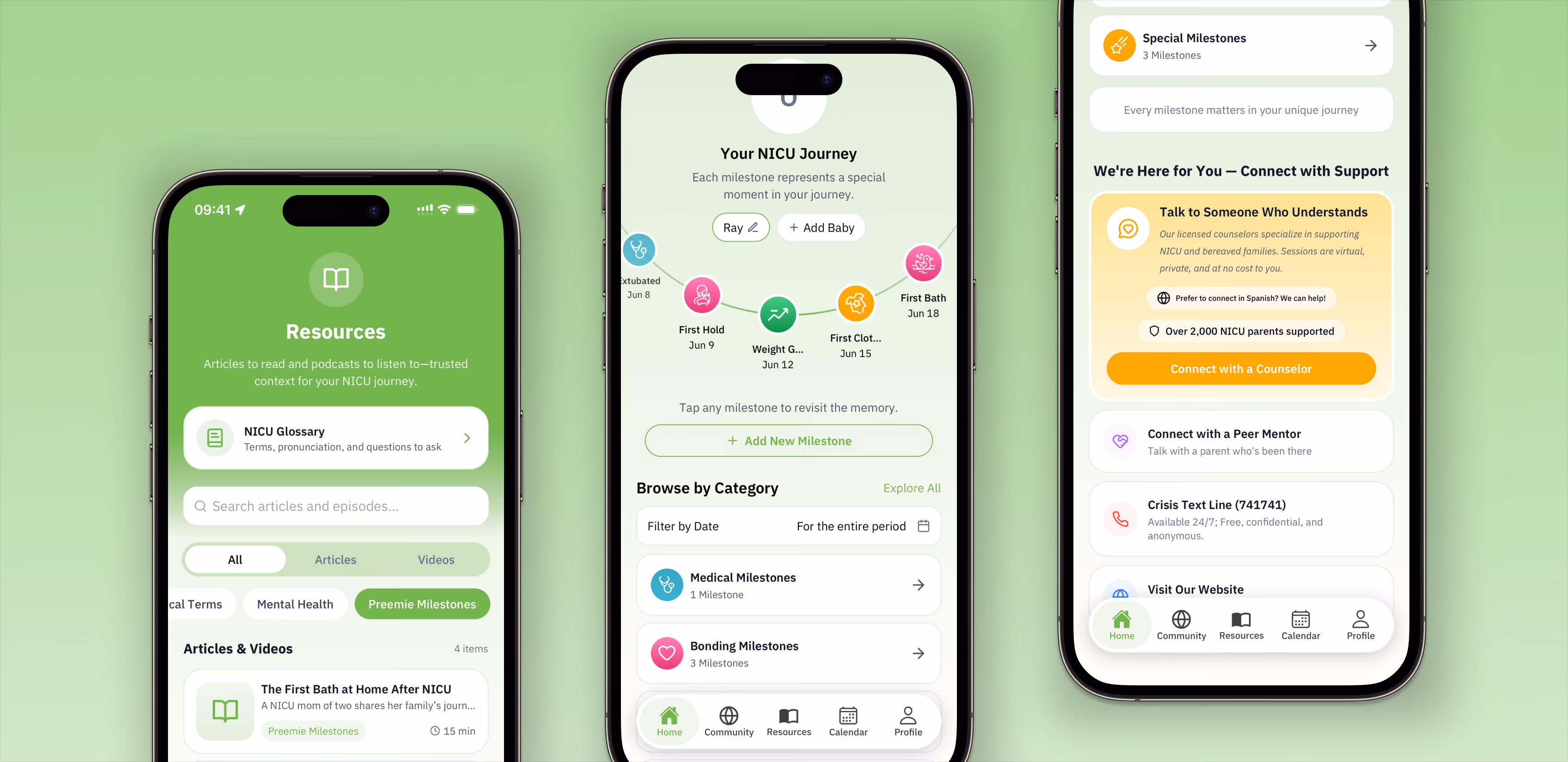 Main image for the case study: Mobile App and Social Platform for NICU Family Support