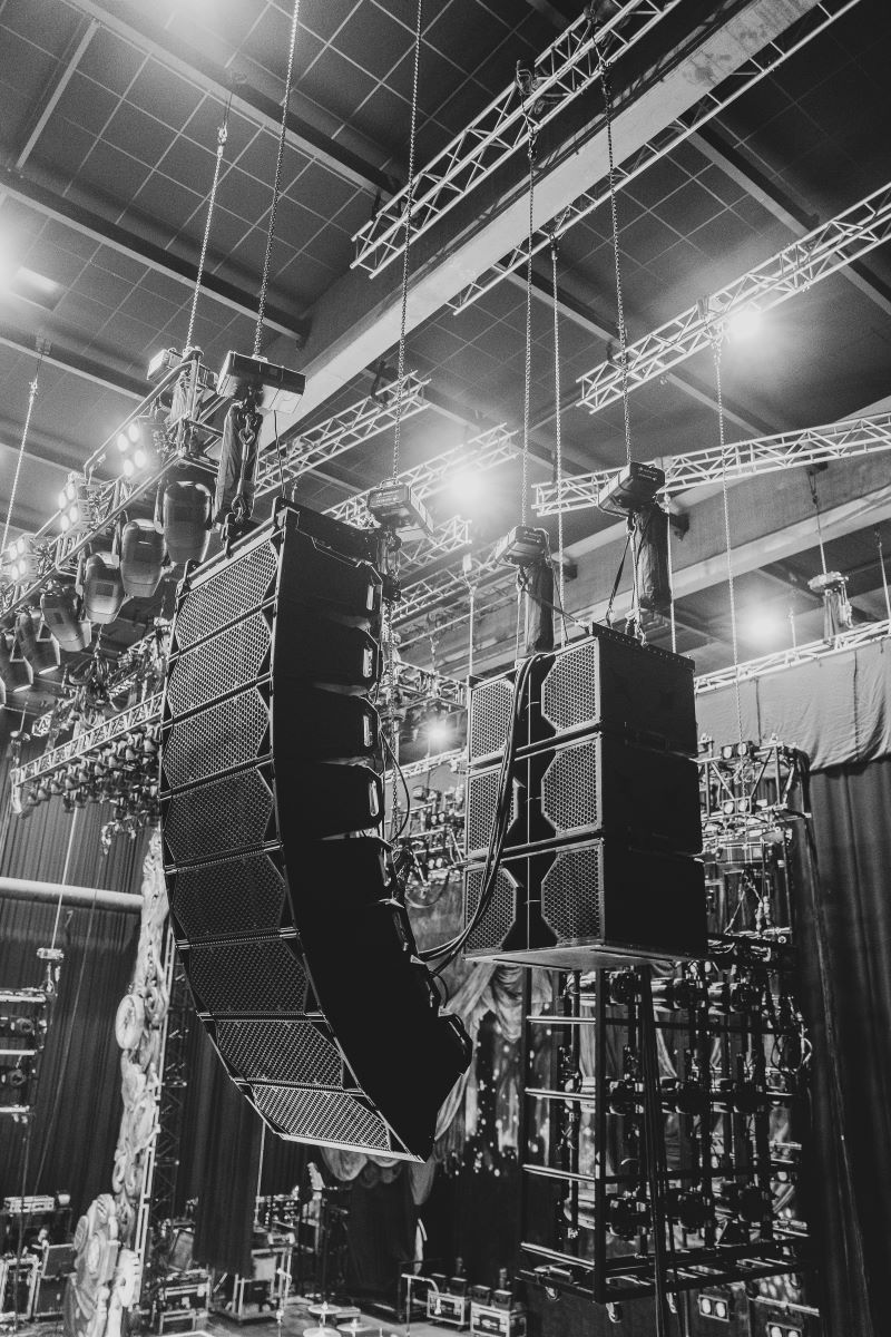 CO12 Rig in rehearsal hall