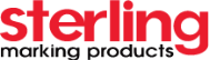 A red and black logoDescription automatically generated