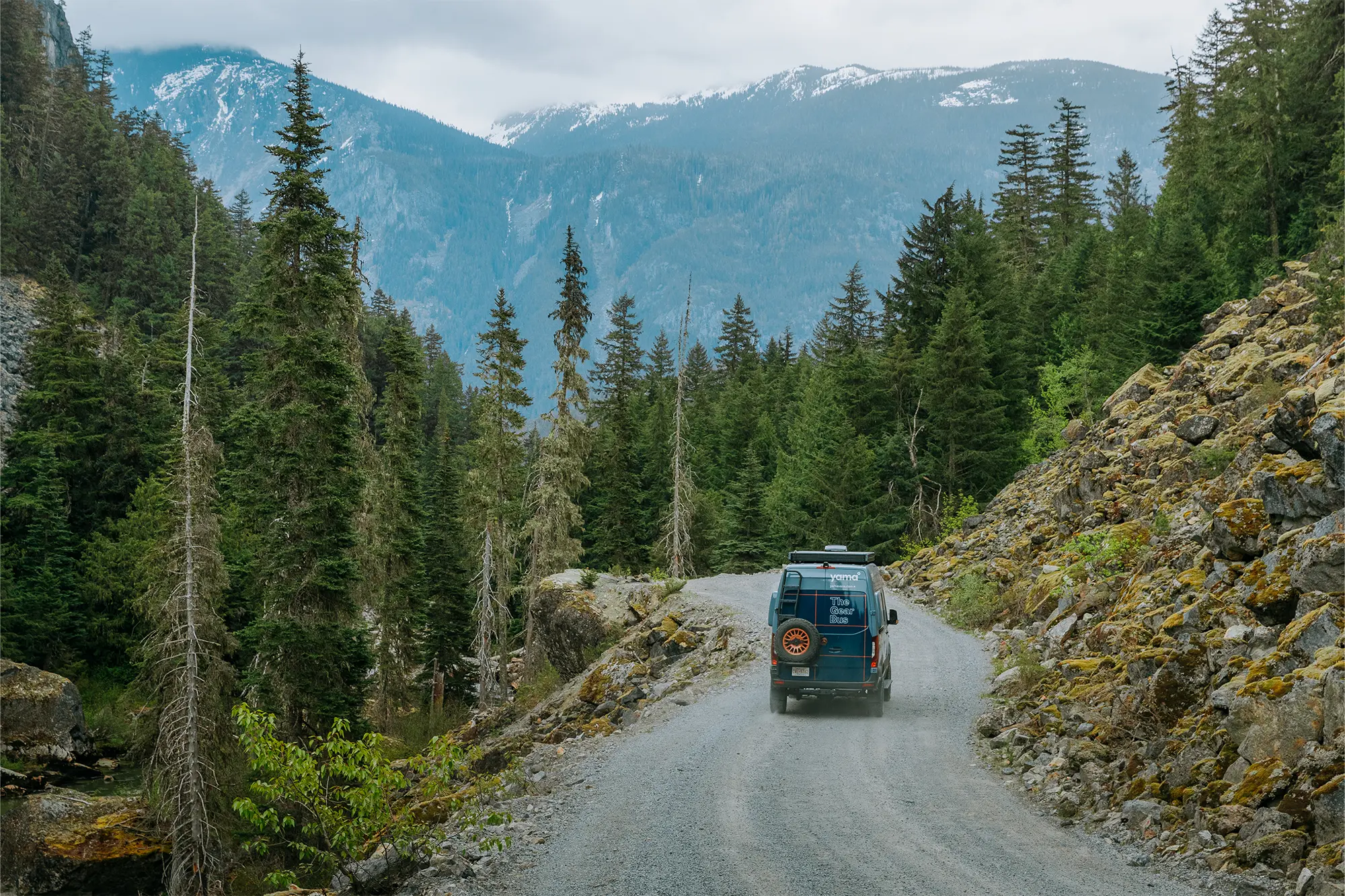 Gear Bus driving off-road