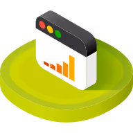 Isometric icon representing growth.