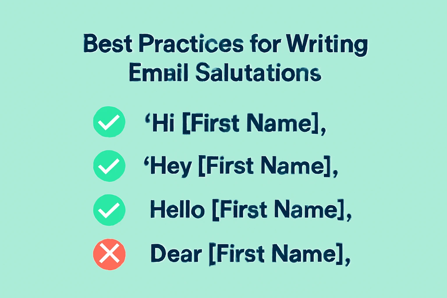 Best practices for writing Email Salutations