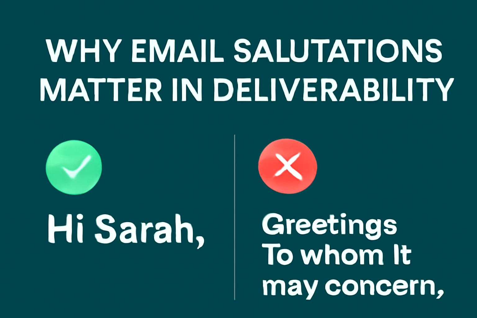 Why Email Salutations Matter in Deliverability